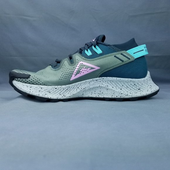 Nike Pegasus Trail 2 Women's Running Shoes CK4309 300 Green Pink Sizes 8.5-9.5 - Picture 7 of 9